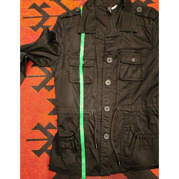 NEW H&M Divided Womens Black Utility Jacket Size 12 - Picture 12 of 14